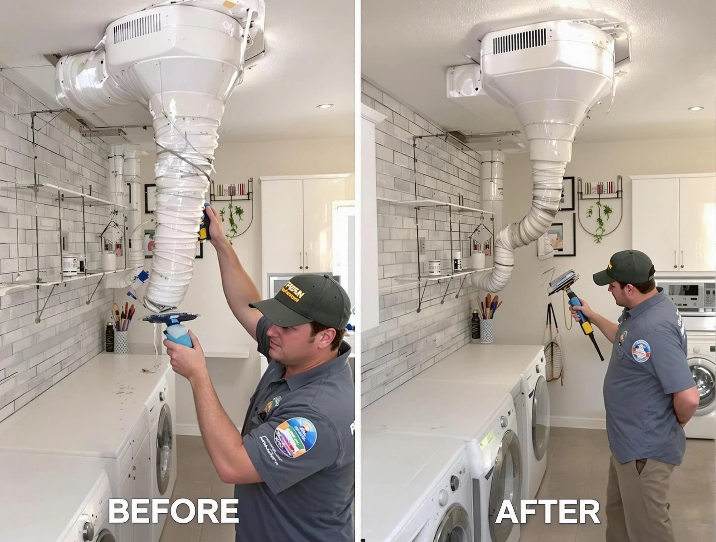 Professional dryer exhaust vent cleaning by Stonecrest Dryer Vent Cleaning in Stonecrest